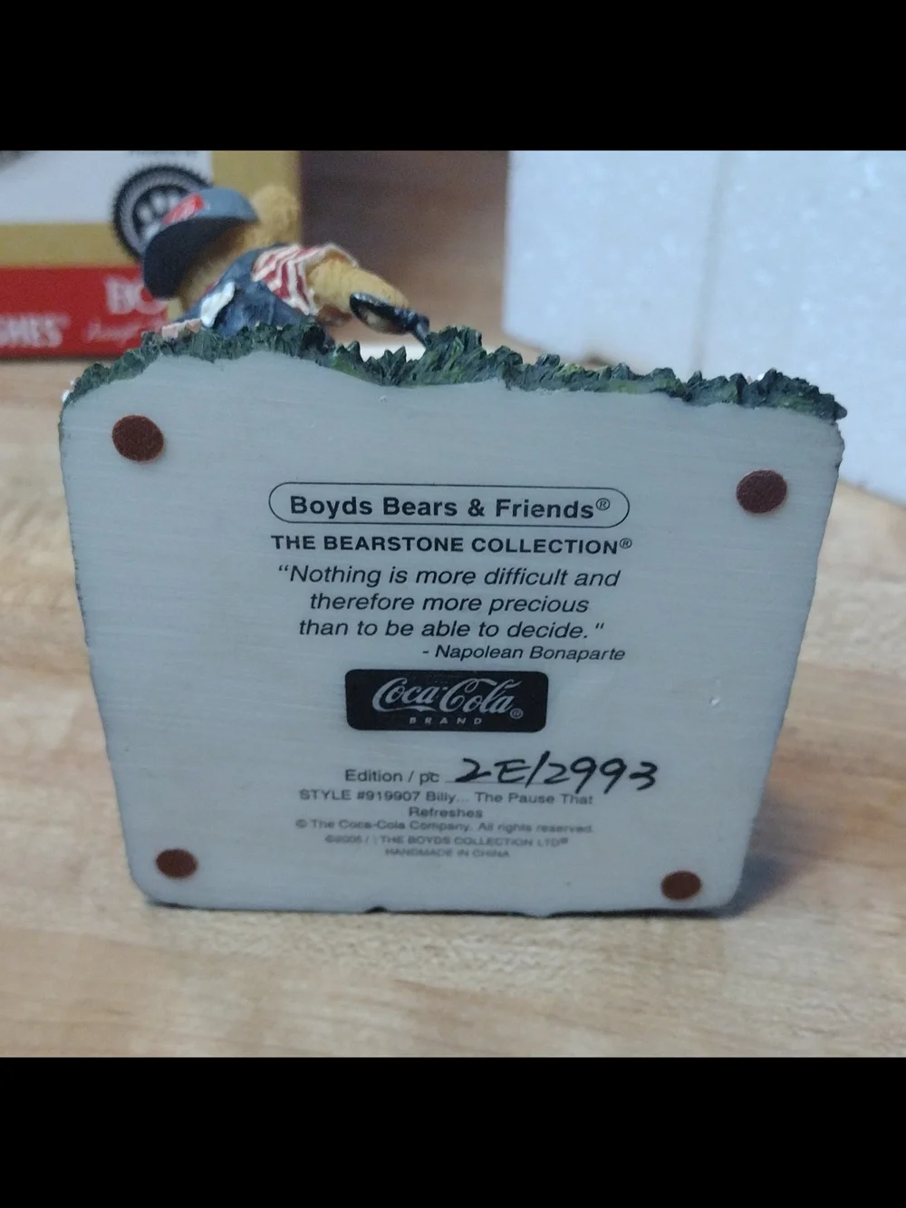 Boyds Bears Coca Cola Billy The Pause That Refreshes Vending Machine Boxed Mint